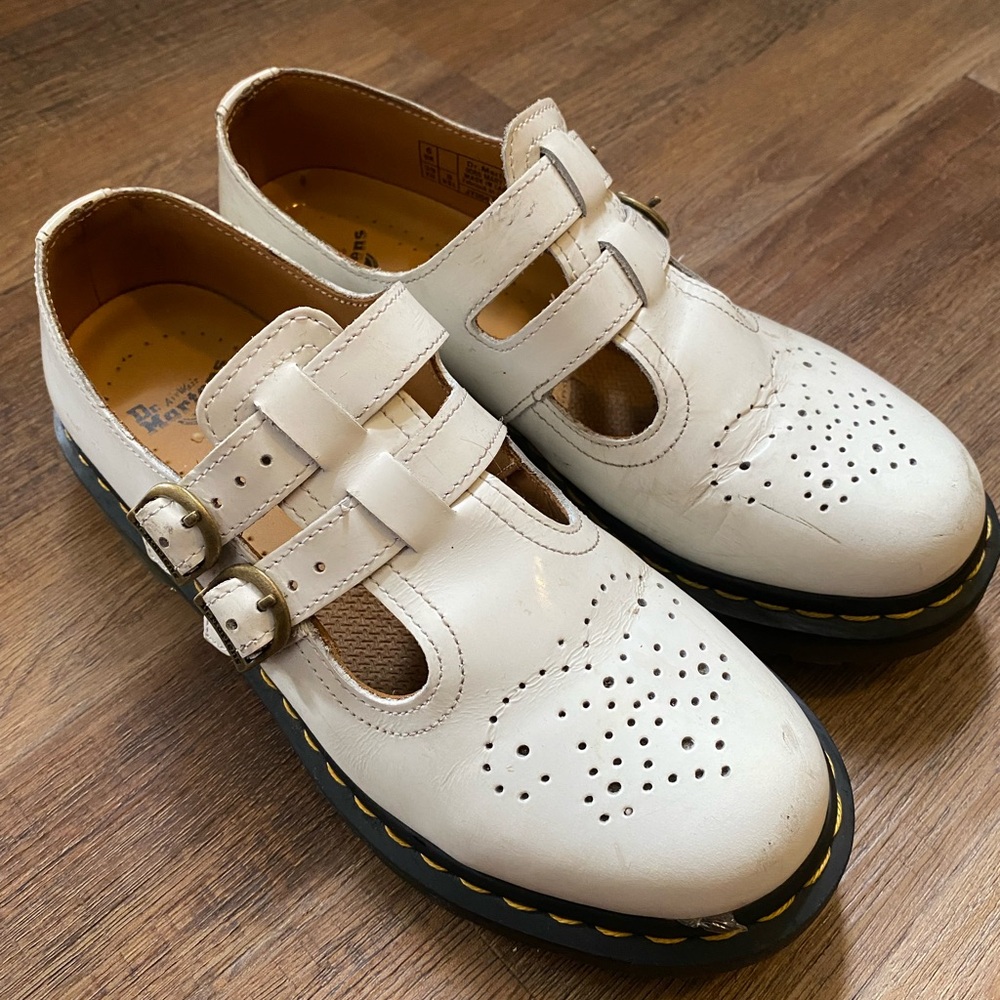 White Dr Marten Mary Jane’s